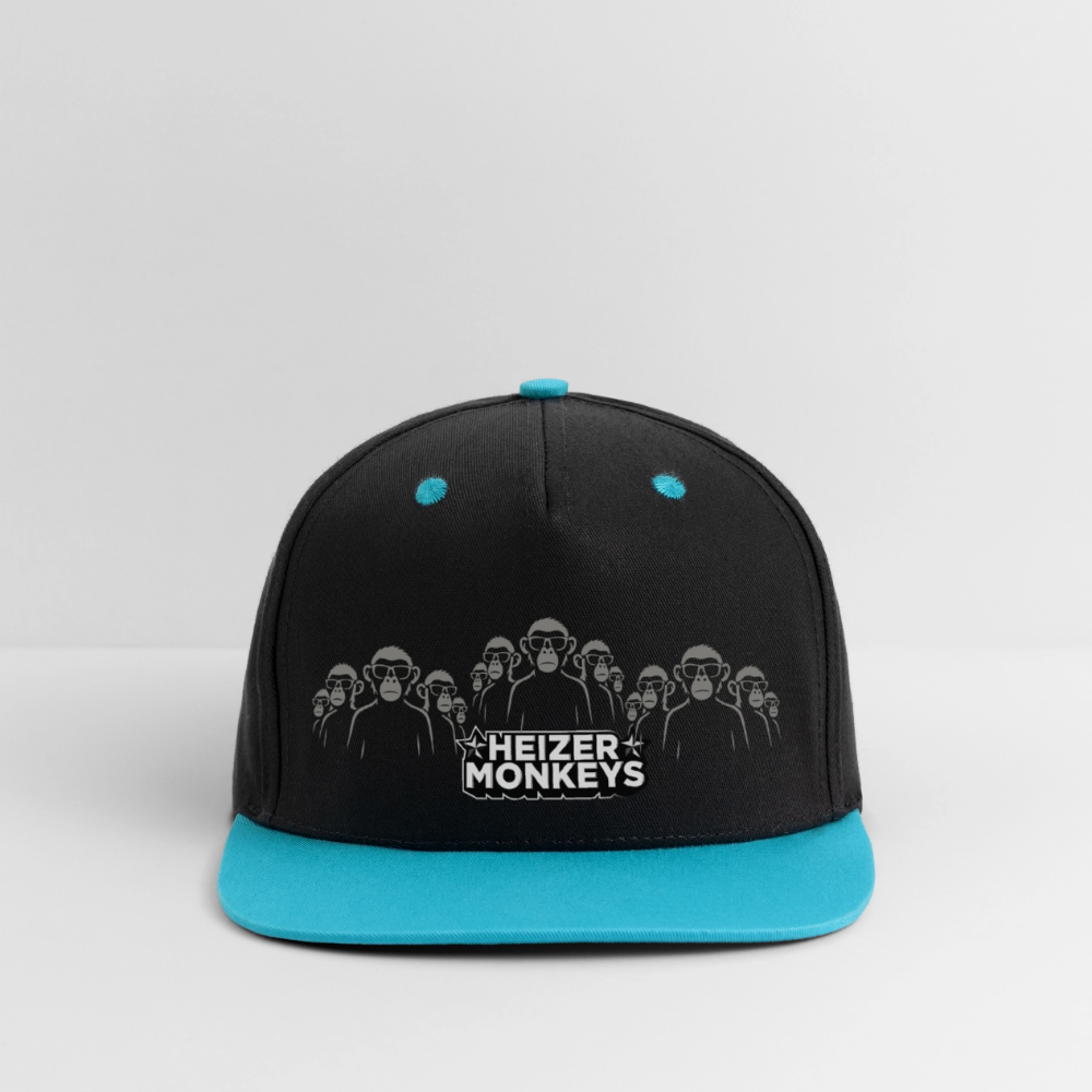 Heizer Monkeys Contrast Snapback Cap - black/teal
