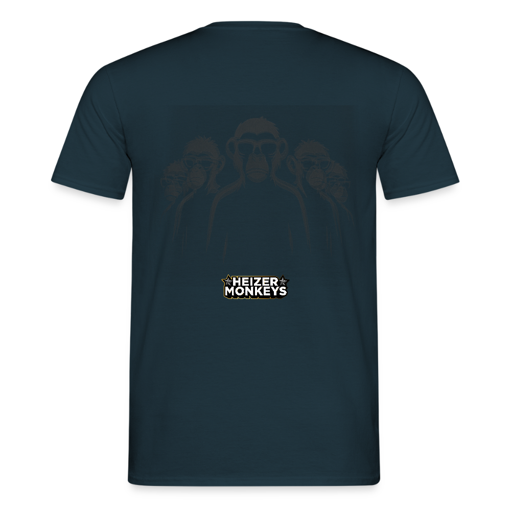 Heizer Monkey Stage Right T-Shirt - navy