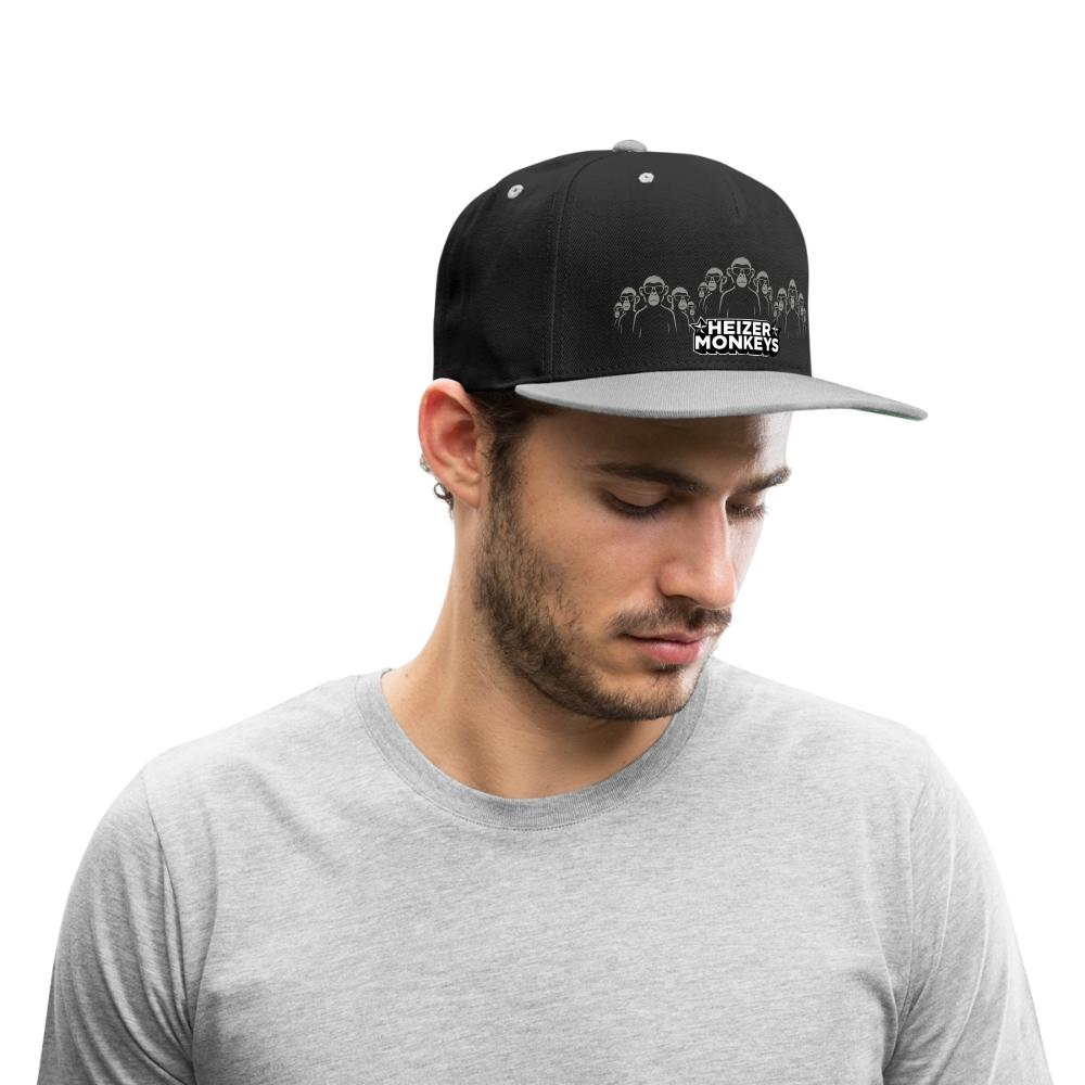 Heizer Monkeys Contrast Snapback Cap - black/grey