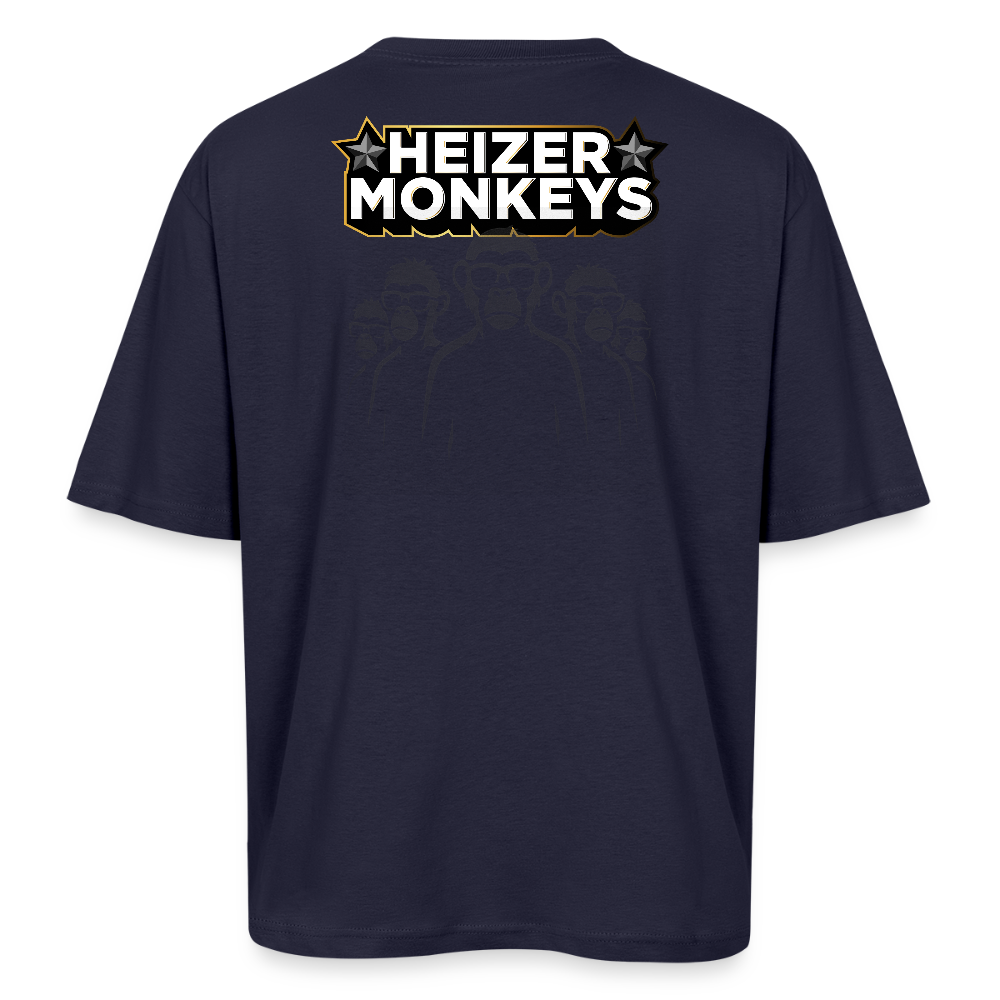 Heizer Monkey Oversized Unisex T-Shirt - french navy