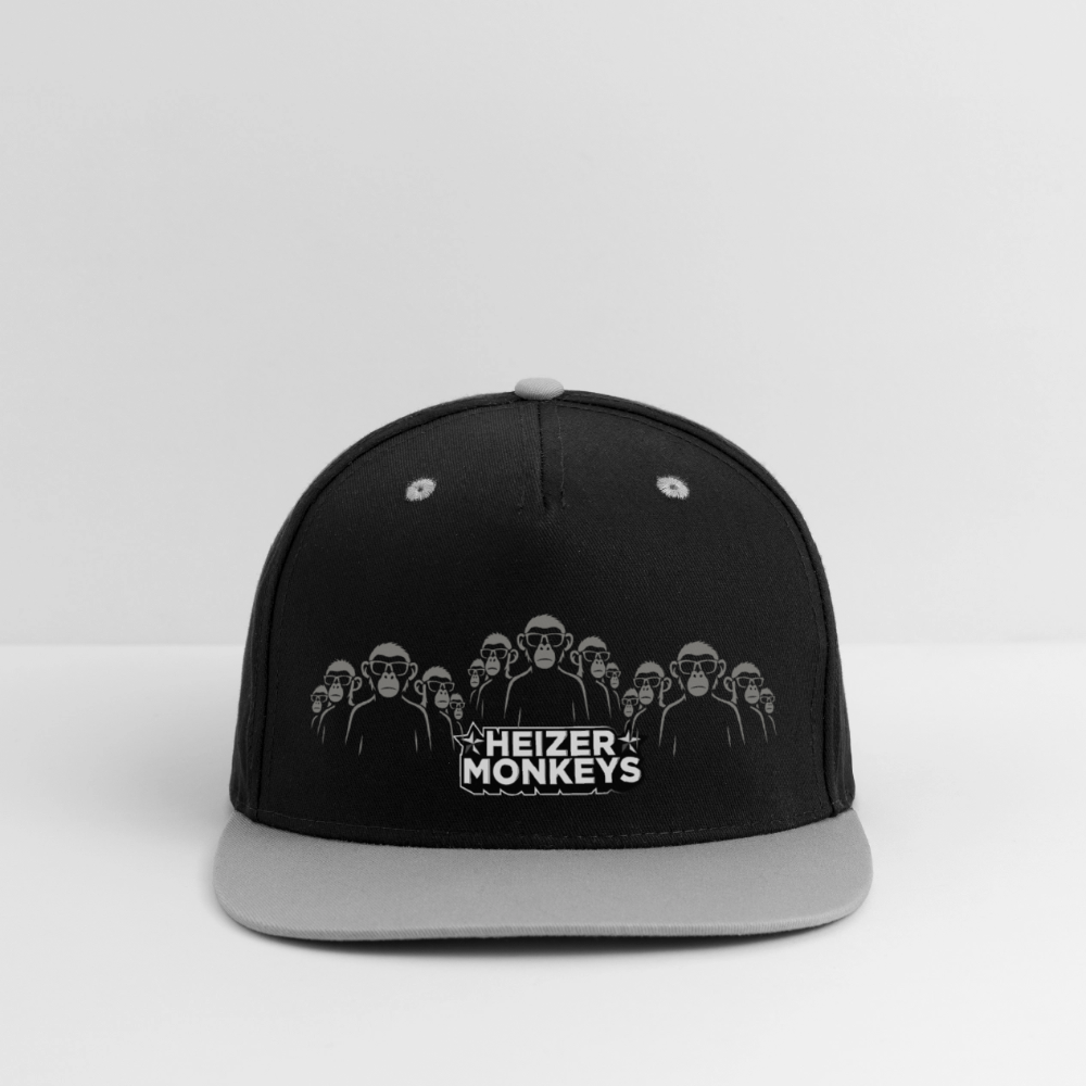 Heizer Monkeys Contrast Snapback Cap - black/grey