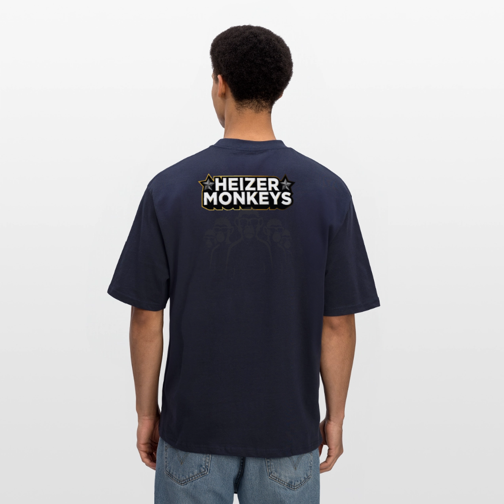 Heizer Monkey Oversized Unisex T-Shirt - french navy