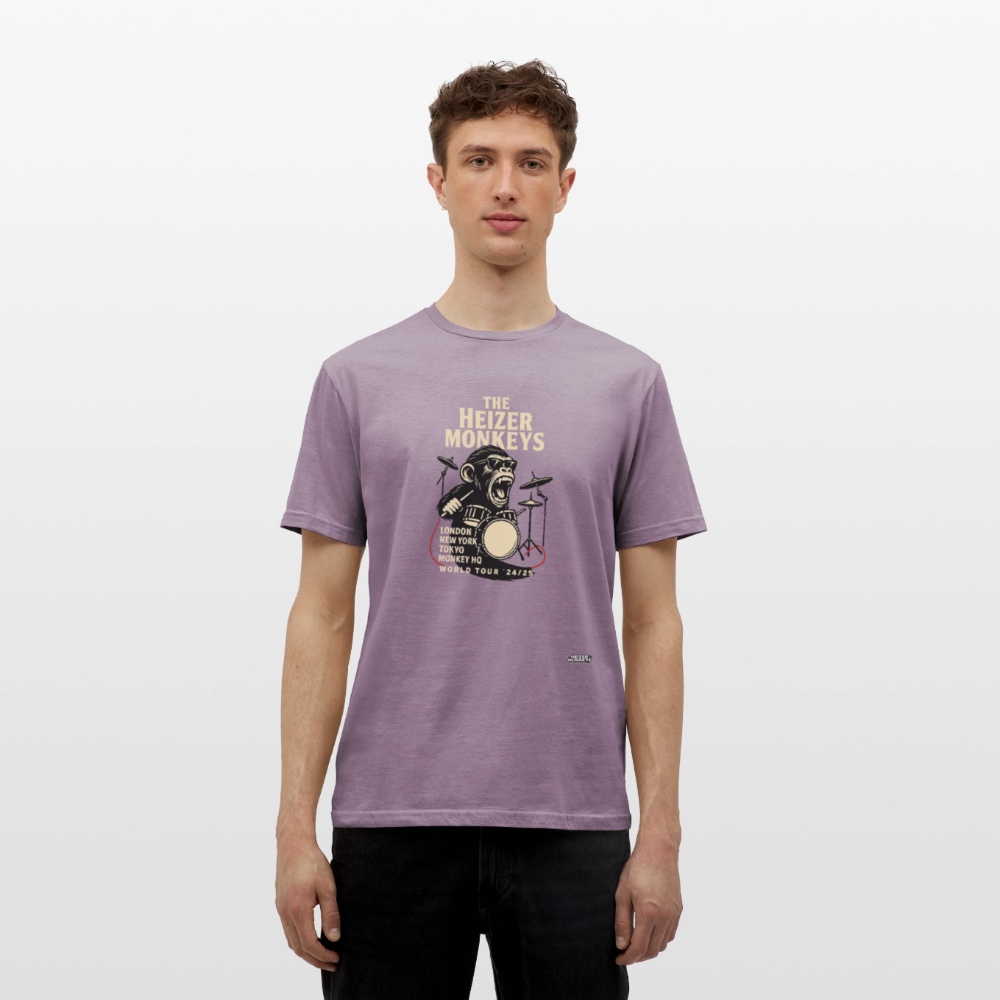 Heizer Drummer T-Shirt - purple-grey 