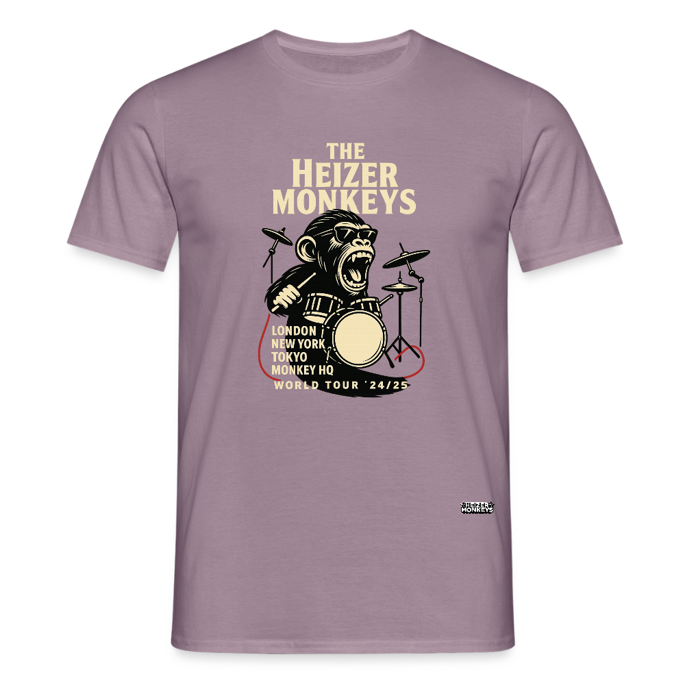 Heizer Drummer T-Shirt - purple-grey 