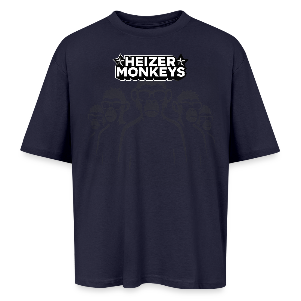 Heizer Monkey Oversized Unisex T-Shirt - french navy
