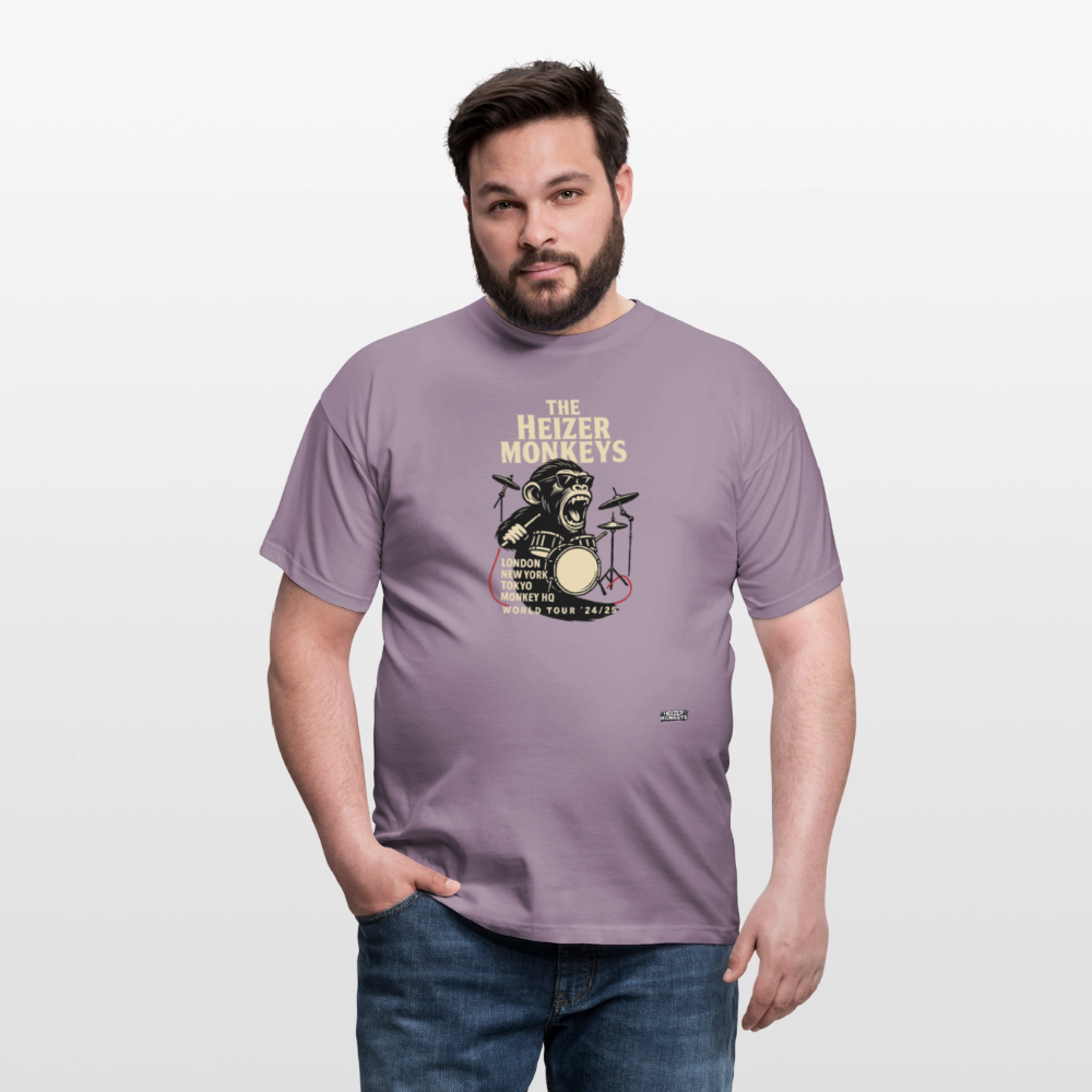 Heizer Drummer T-Shirt - purple-grey 