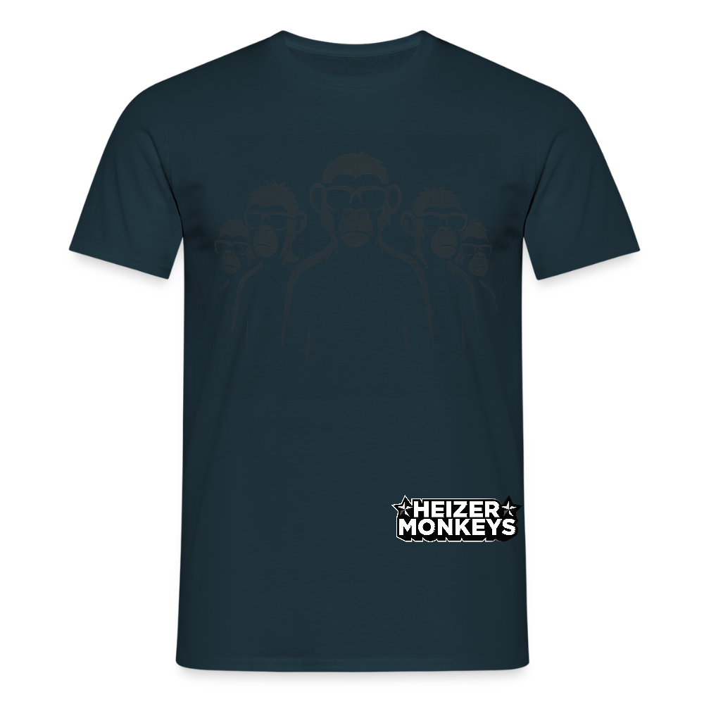 Heizer Monkey Stage Right T-Shirt - navy