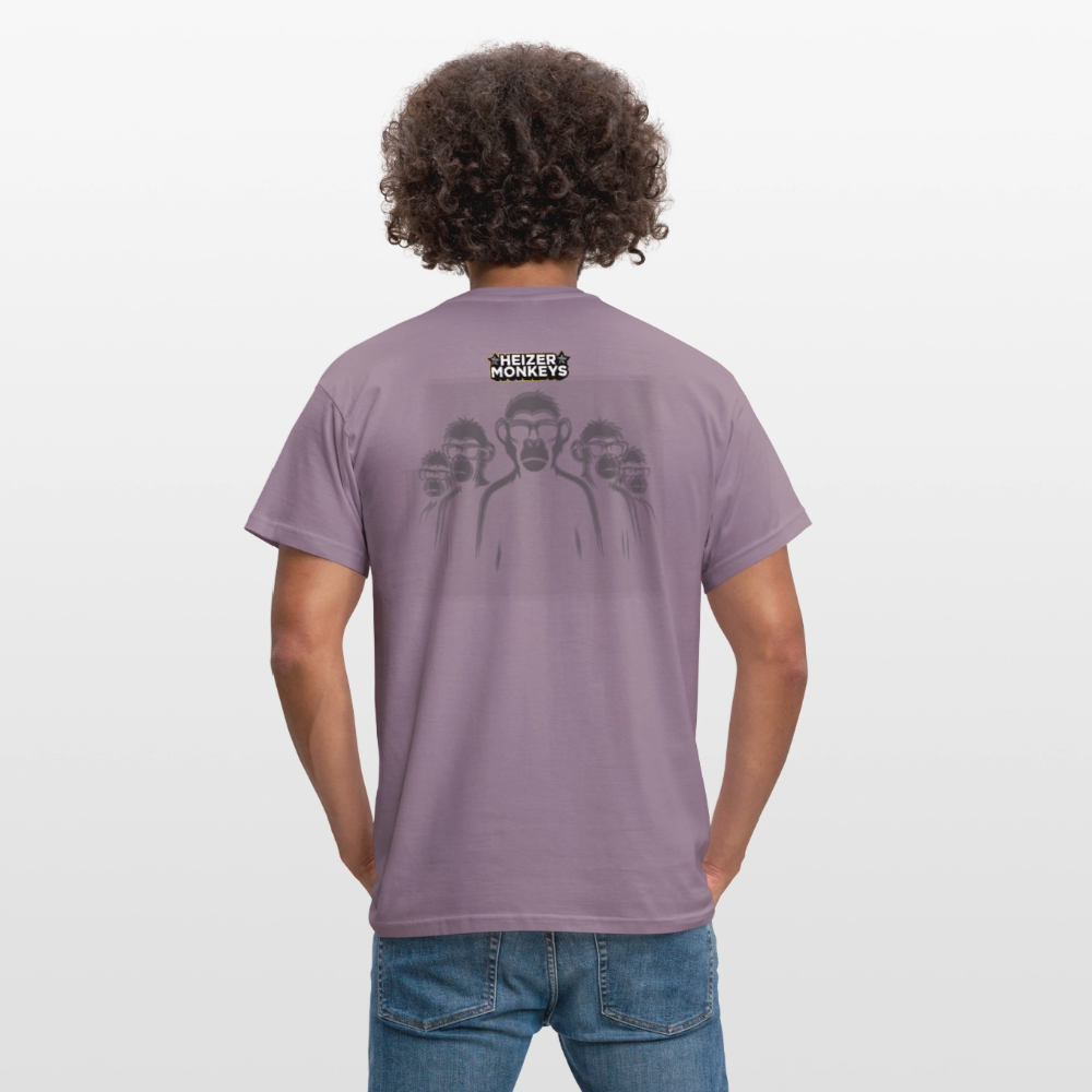 Heizer Drummer T-Shirt - purple-grey 