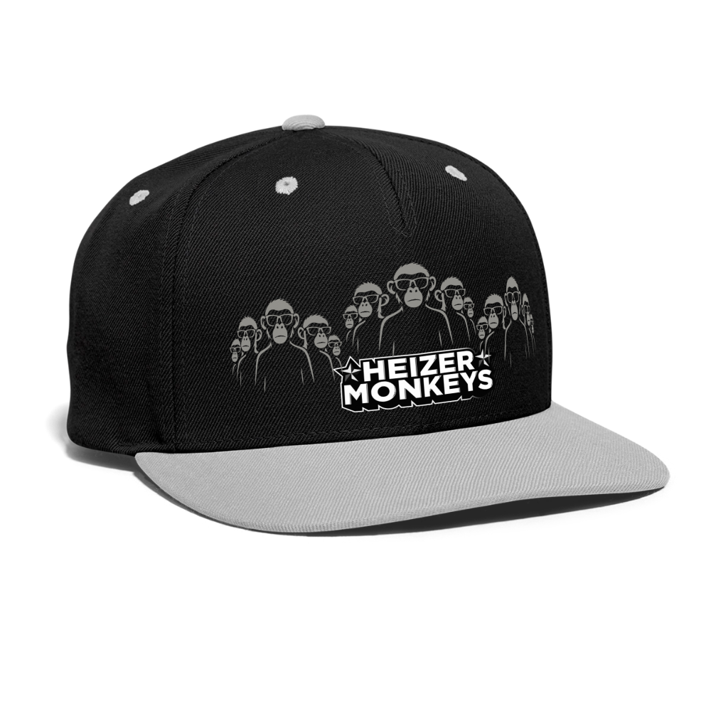 Heizer Monkeys Contrast Snapback Cap - black/grey