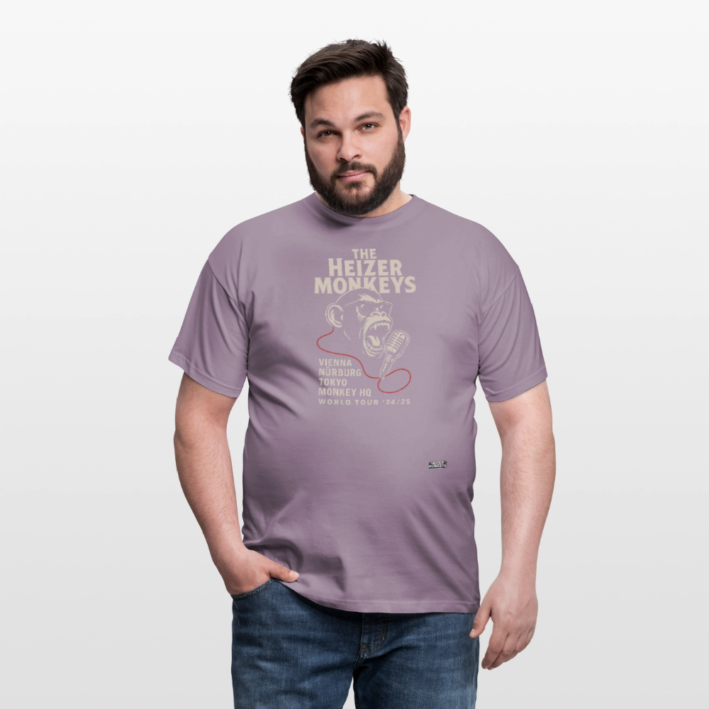 Heizer Tour Men's T-Shirt - purple-grey 
