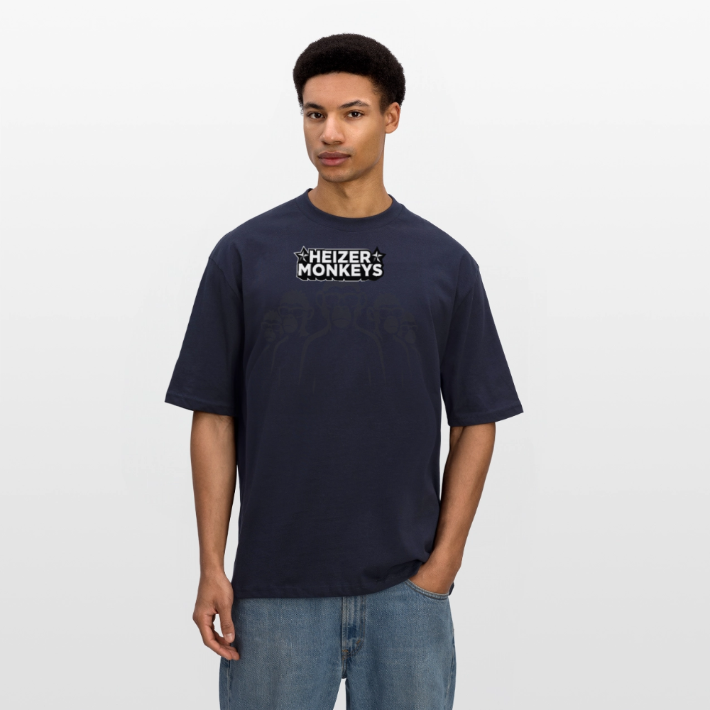 Heizer Monkey Oversized Unisex T-Shirt - french navy