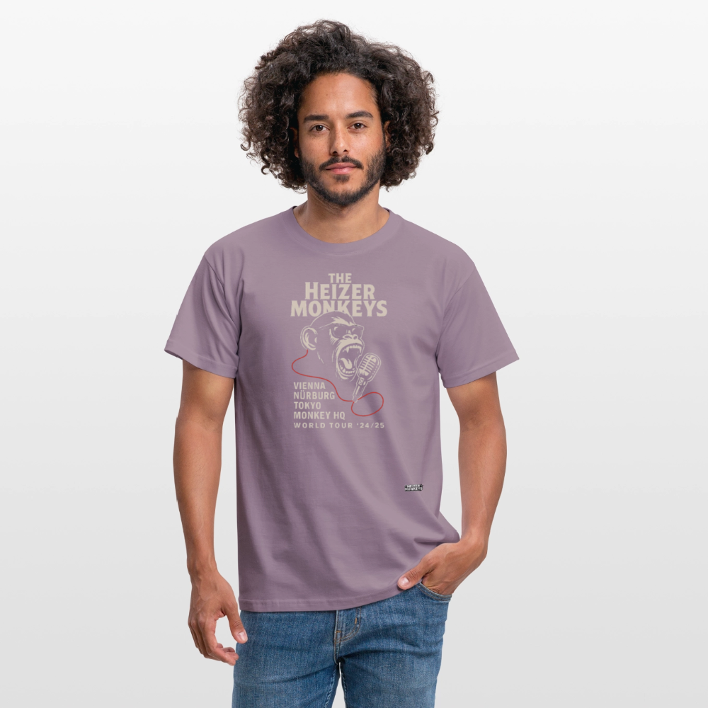Heizer Tour Men's T-Shirt - purple-grey 