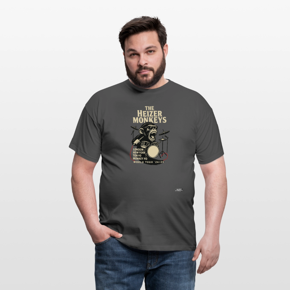 Heizer Drummer T-Shirt - charcoal grey