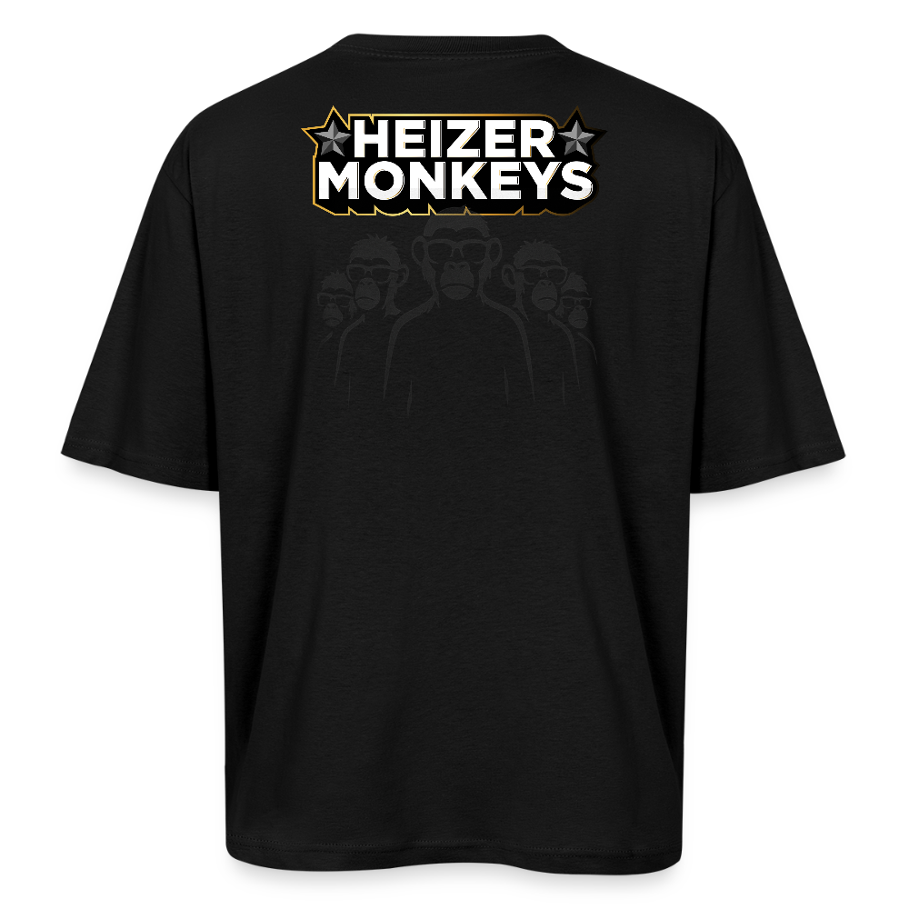 Heizer Monkey Oversized Unisex T-Shirt - black