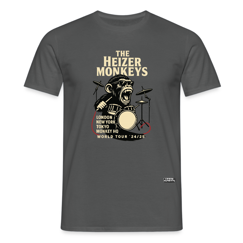 Heizer Drummer T-Shirt - charcoal grey